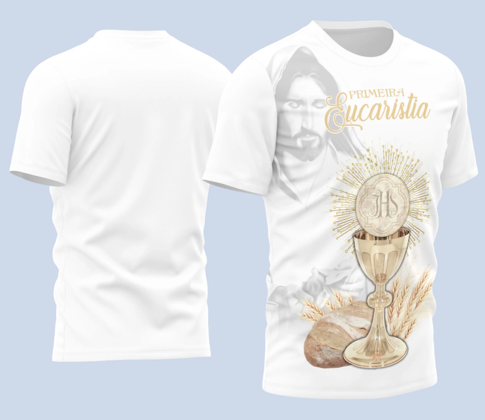 Arte Estampa Camisa Religião - Primeira Eucaristia 2025