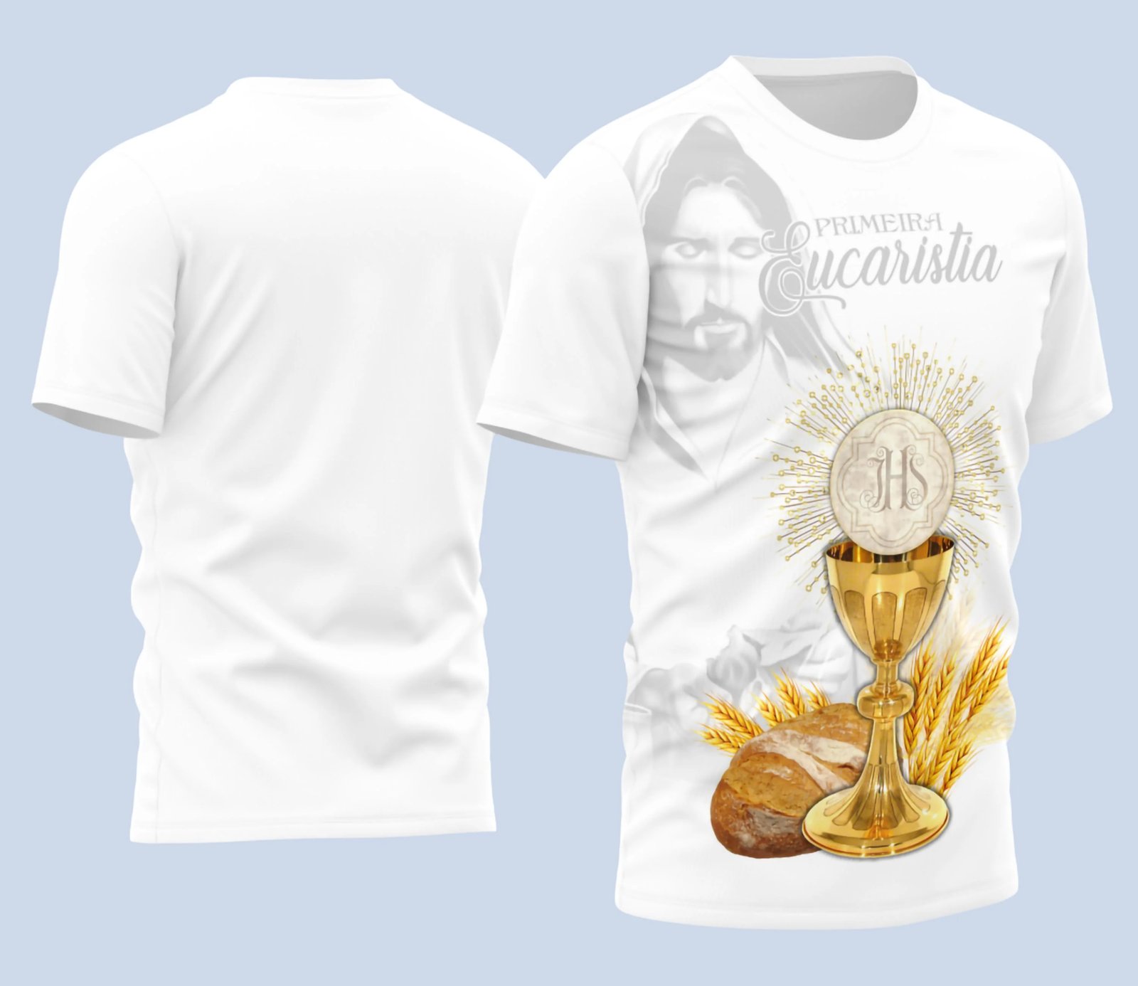 Arte Estampa Camisa Religião - Primeira Eucaristia 2025