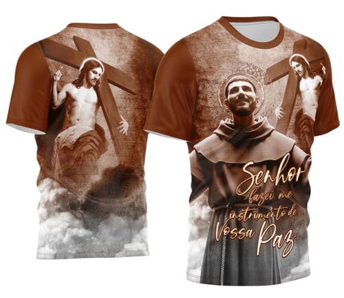 Arte Estampa Camisa São Francisco 2026 Religião