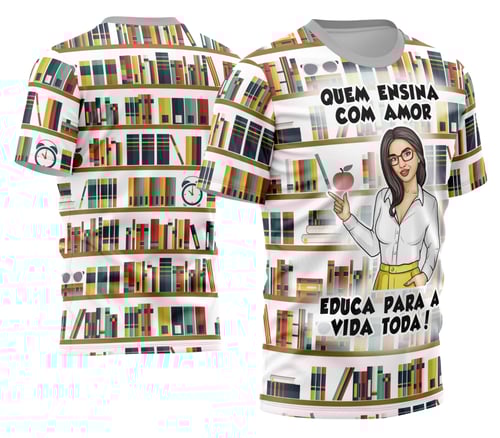 Arte Camisa Professora Personalizada