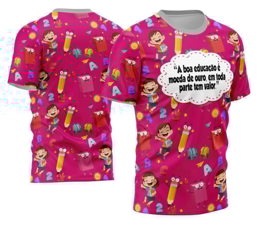 Arte Camisa Professora Personalizada