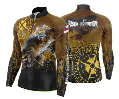 Arte Para Camisa De Pesca Esportiva M01