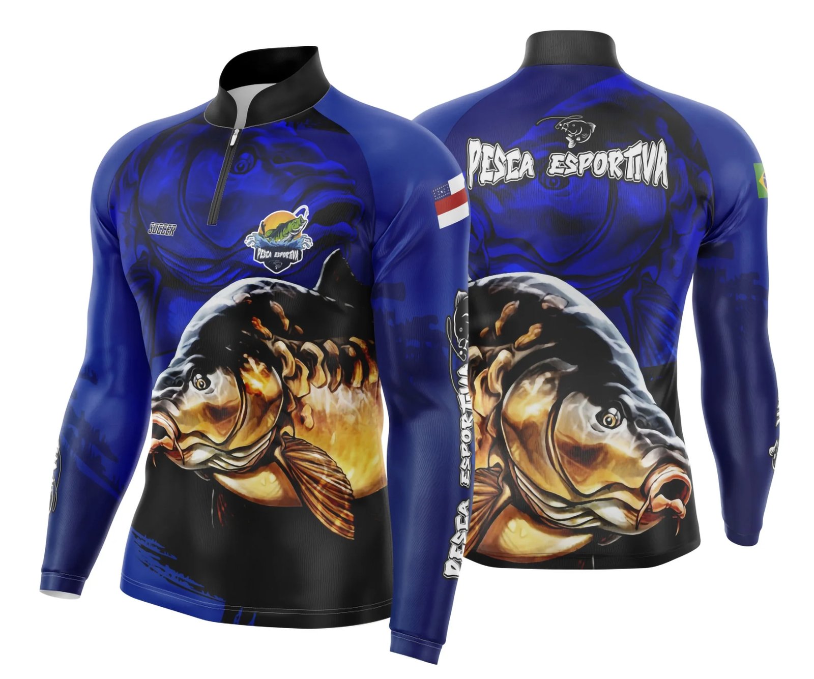 Arte Para Camisa De Pesca Esportiva Modelo 07