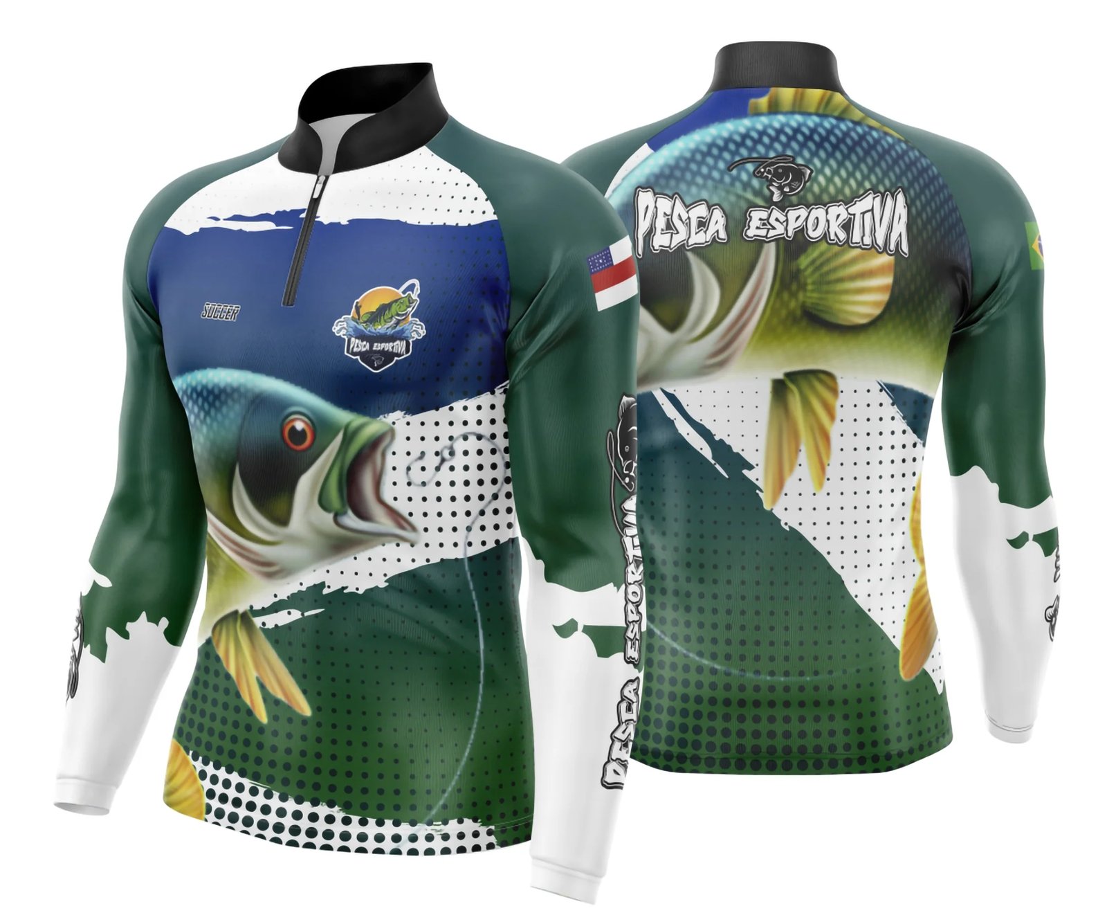 Arte Para Camisa De Pesca Esportiva Modelo 08