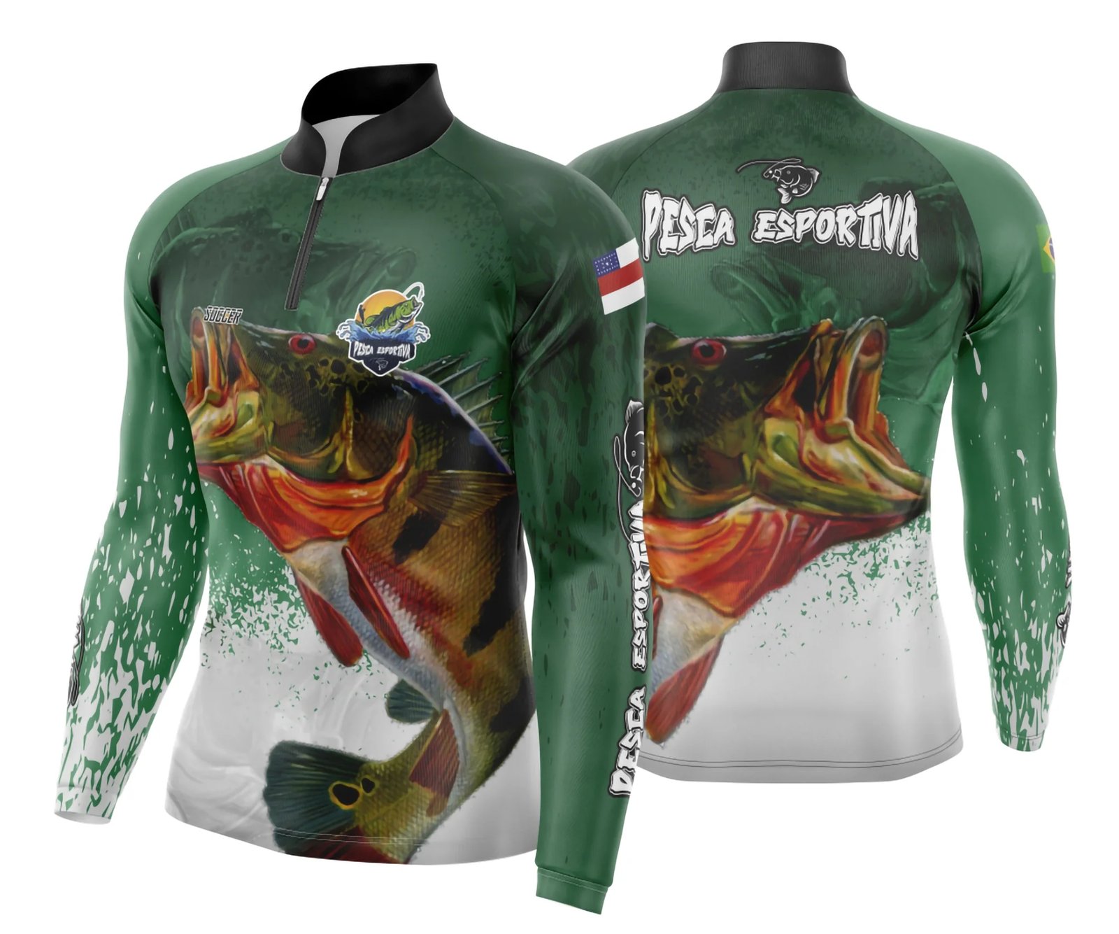 Arte Para Camisa De Pesca Esportiva Modelo 12