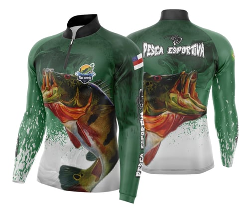 Arte Para Camisa De Pesca Esportiva Modelo 12