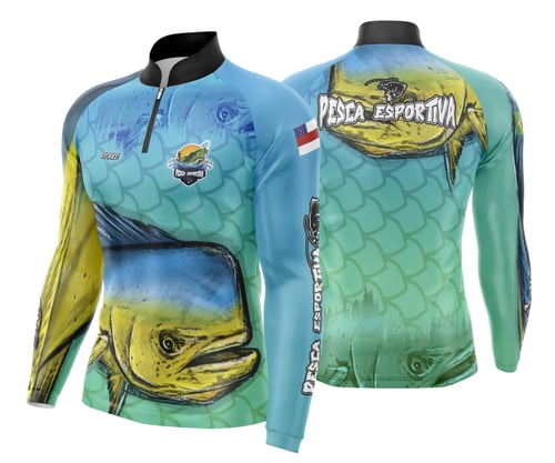 Arte Para Camisa De Pesca Esportiva Modelo 13