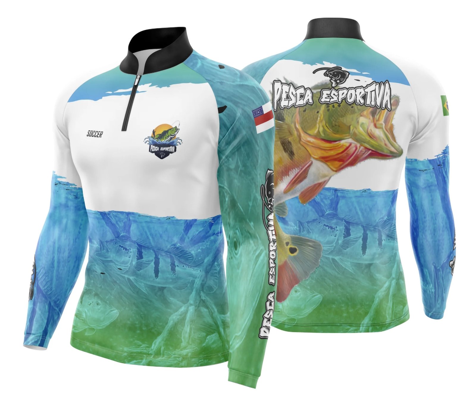 Arte Para Camisa De Pesca Esportiva Modelo 14