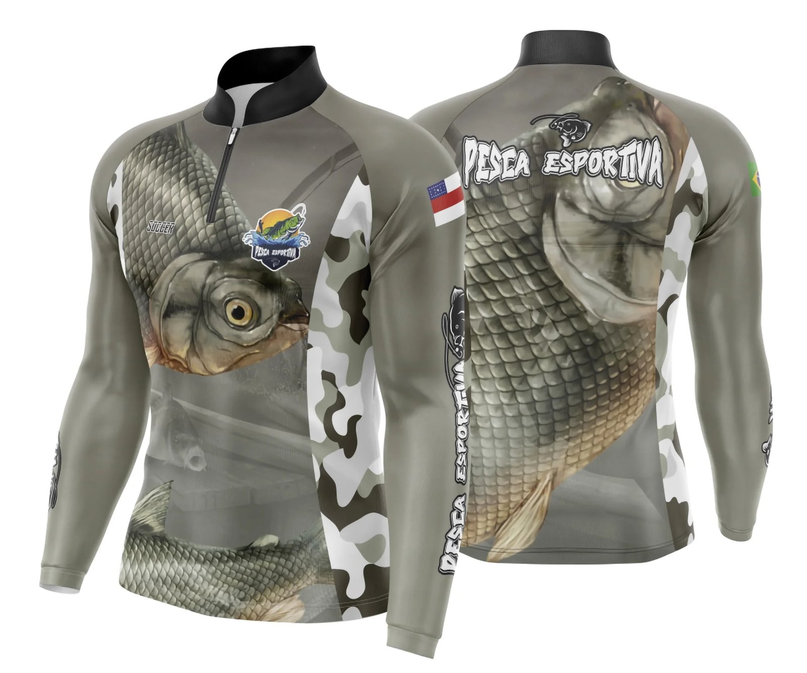 Arte Para Camisa De Pesca Esportiva Modelo 15