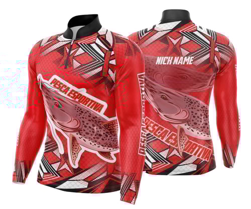 Arte Template Camisa De Pesca Esportiva