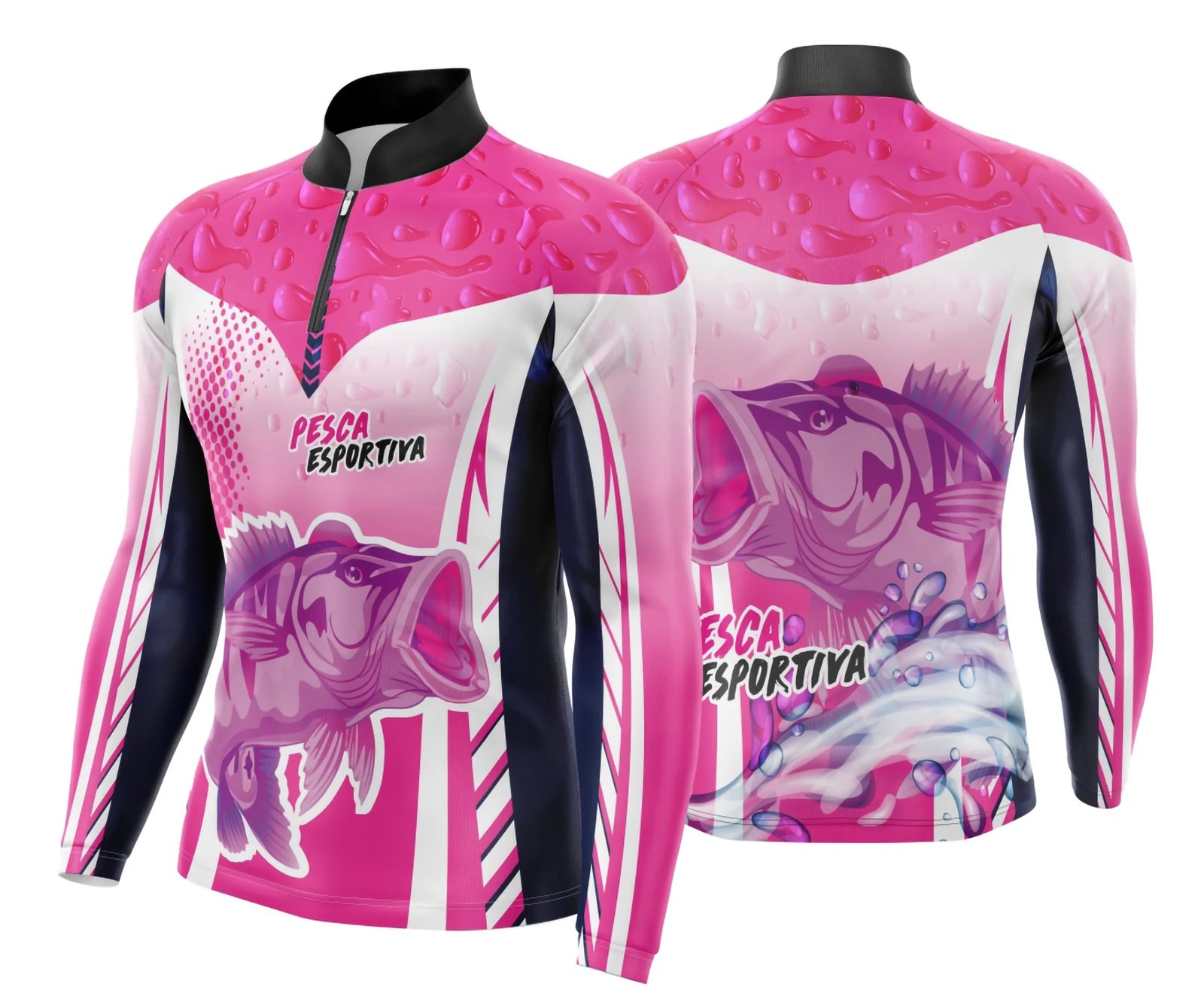 Arte Template Camisa De Pesca Esportiva