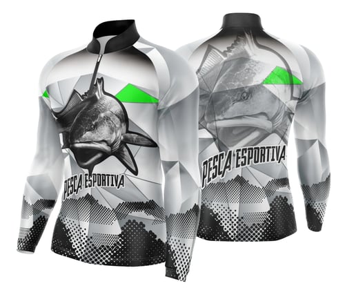 Arte Template Camisa De Pesca Esportiva
