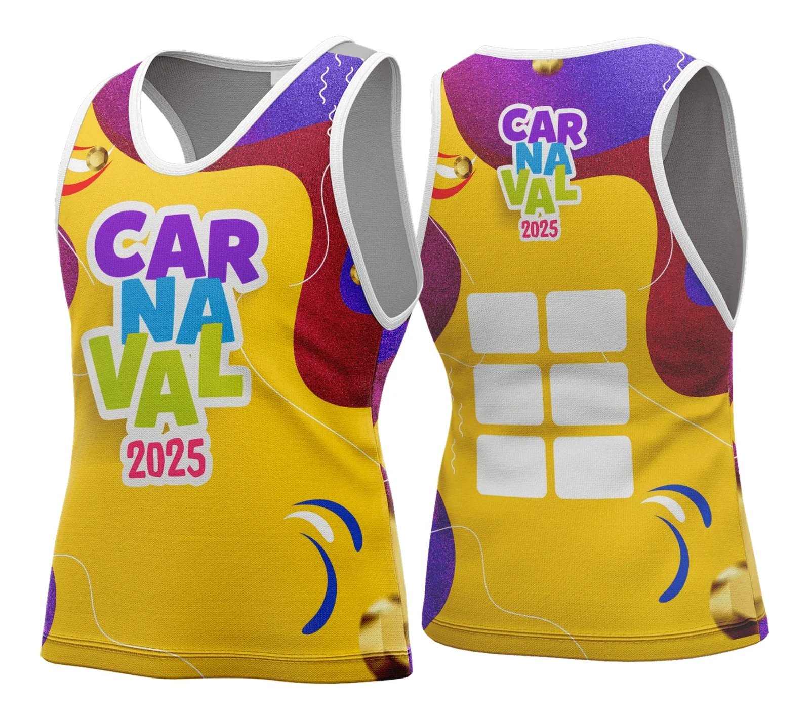 Arte Vetor Camisa Abadá de Carnaval 2026 - Modelo 104