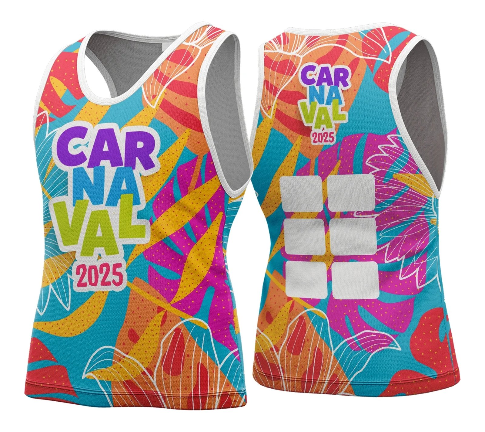 Arte Vetor Camisa Abadá de Carnaval 2026 - Modelo 106
