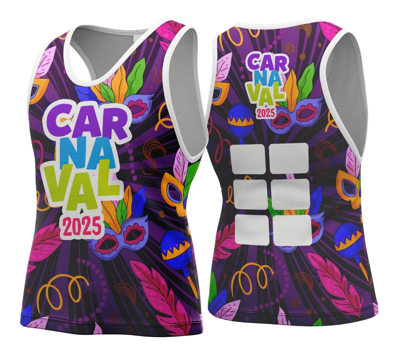 Arte Vetor Camisa Abadá de Carnaval 2026 - Modelo 120