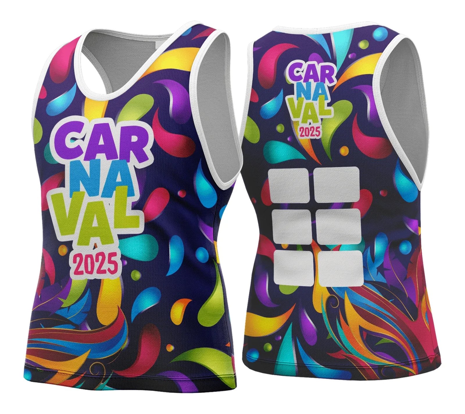 Arte Vetor Camisa Abadá de Carnaval 2026 - Modelo 122