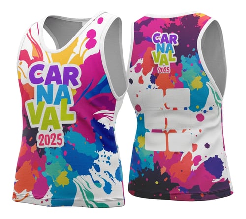 Arte Vetor Camisa Abadá de Carnaval 2026 - Modelo 124