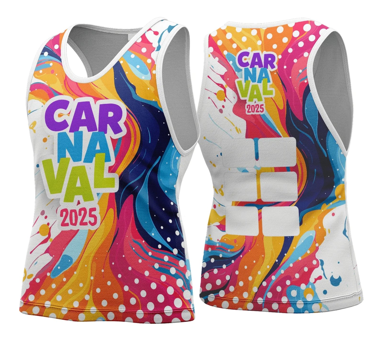 Arte Vetor Camisa Abadá de Carnaval 2026 - Modelo 125