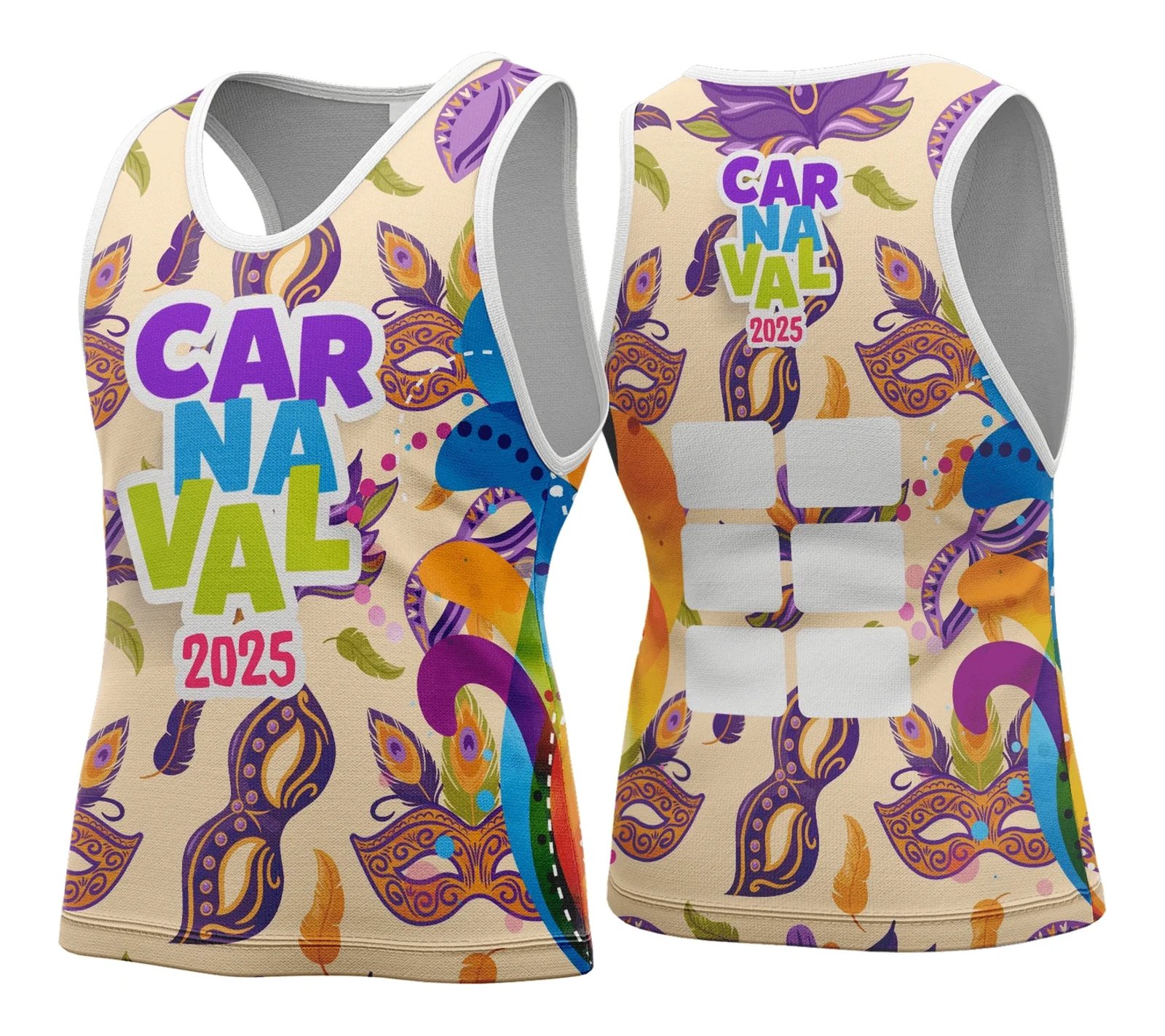 Arte Vetor Camisa Abadá de Carnaval 2026 - Modelo 134