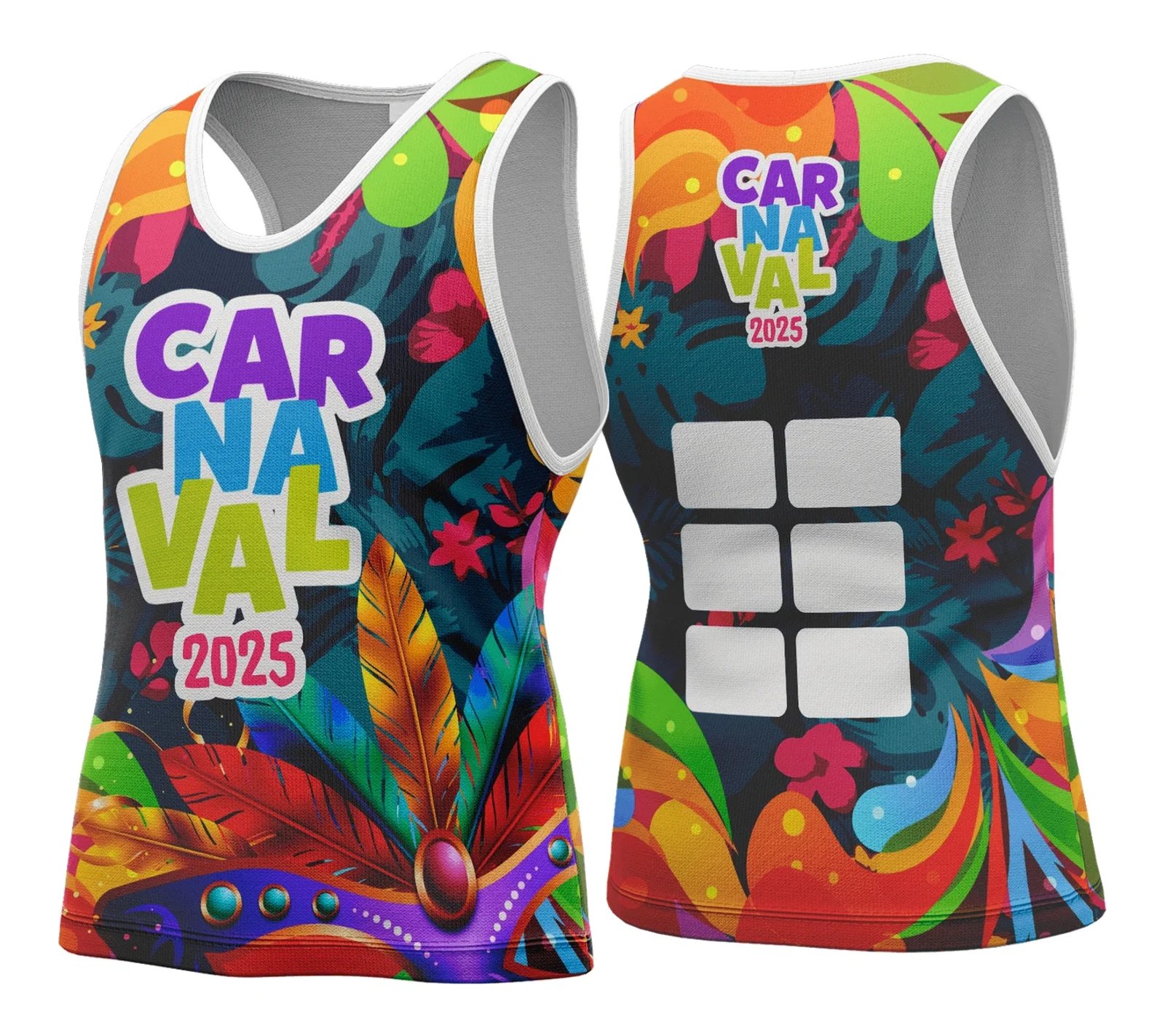 Arte Vetor Camisa Abadá de Carnaval 2026 - Modelo 145