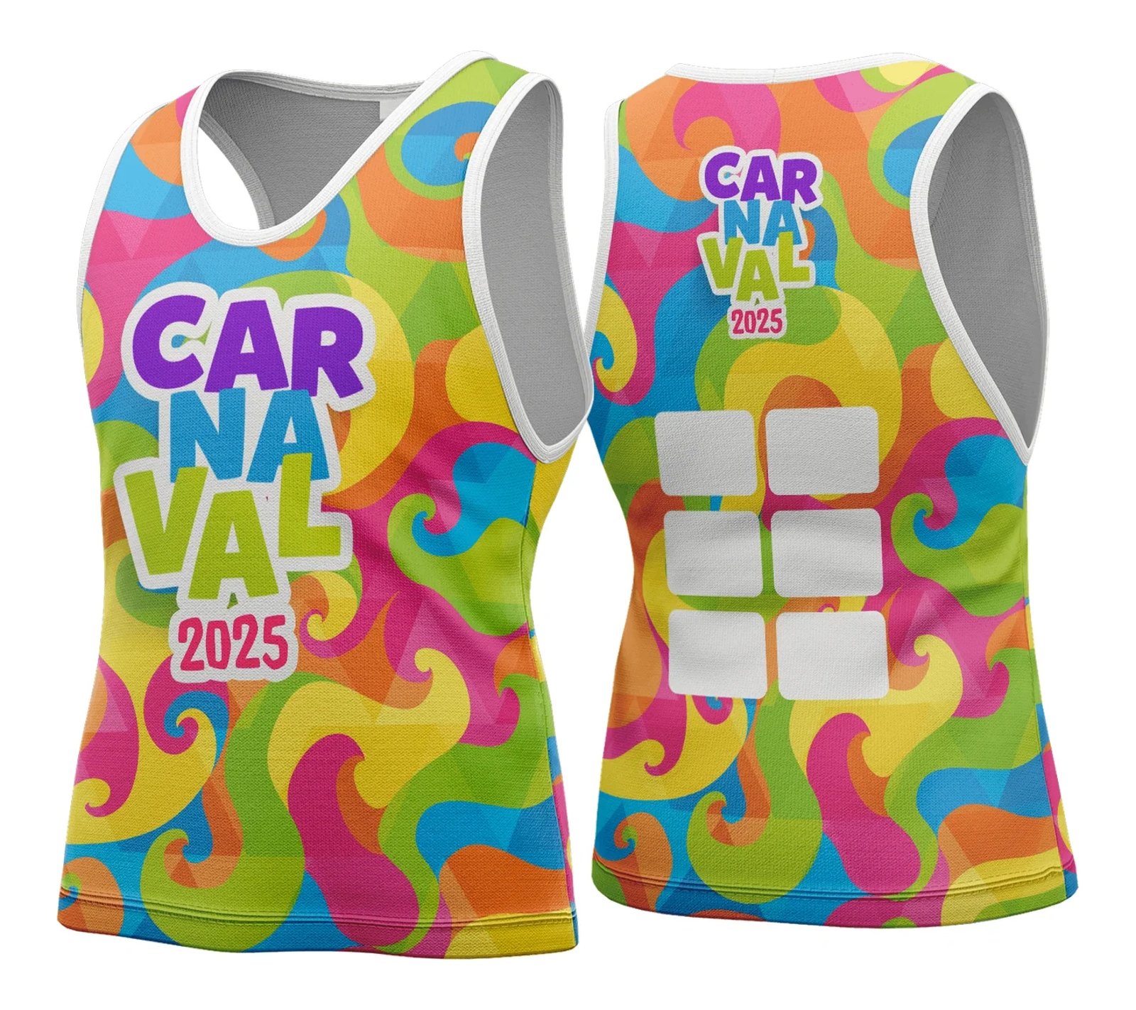 Arte Vetor Camisa Abadá de Carnaval 2026 - Modelo 152