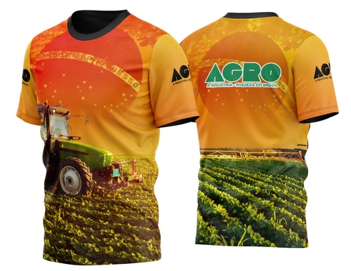 Arte Vetor Camisa AGRO Bandeira do Brasil 2023