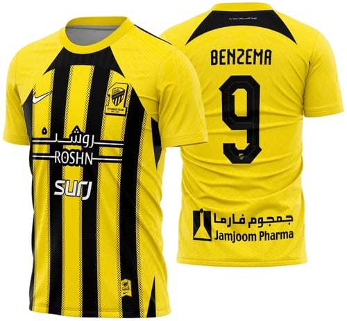 Arte Vetor Camisa Al-Ittihad Titular 2024 - 2025