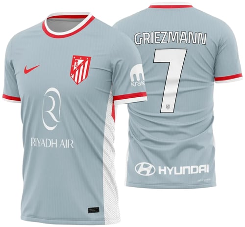 Arte Vetor Camisa Atletico de Madrid Reserva 2024 - 2025