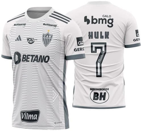 Arte Vetor Camisa Atlético Mineiro Reserva 2024 - 2025