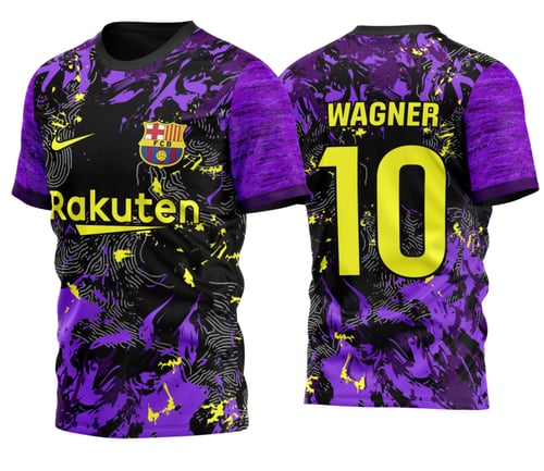 Arte Vetor Camisa Barcelona 2023 Tinta Conceito