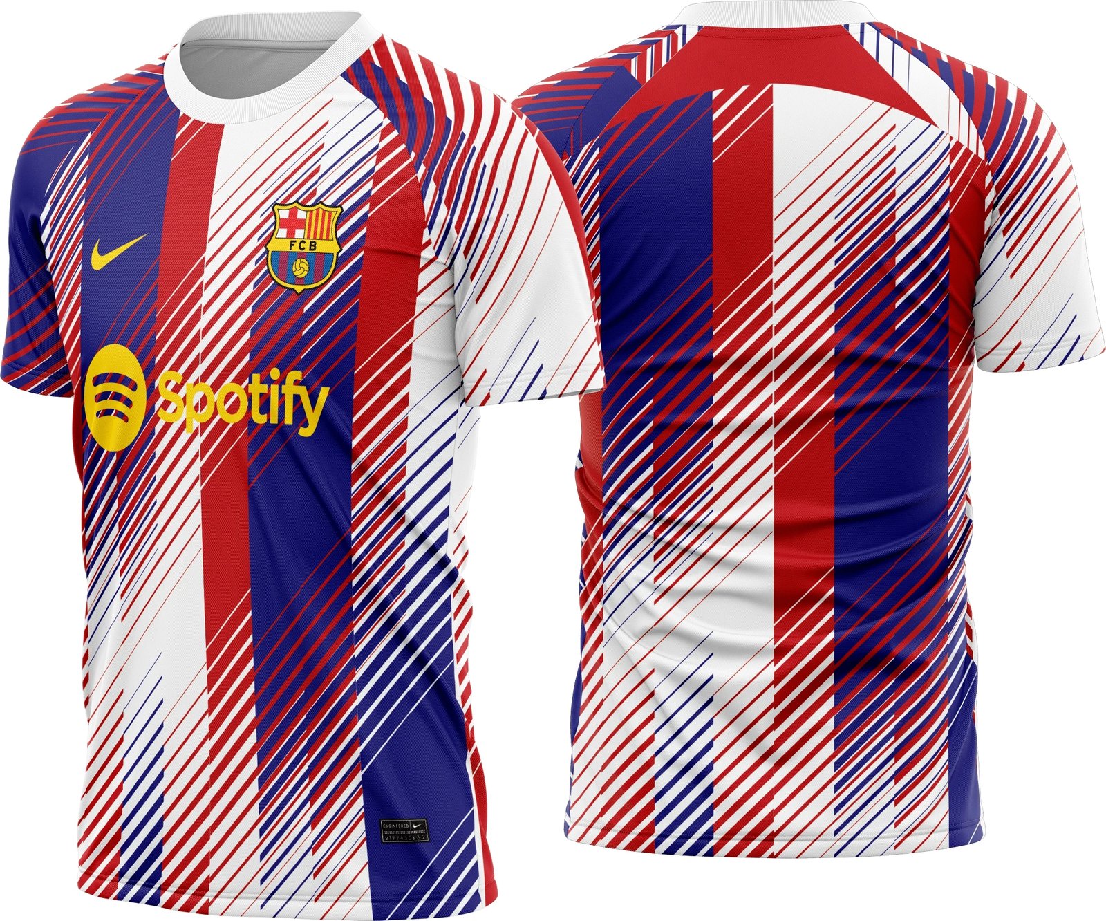 Arte Vetor Camisa Barcelona Pré-Jogo 2023-24