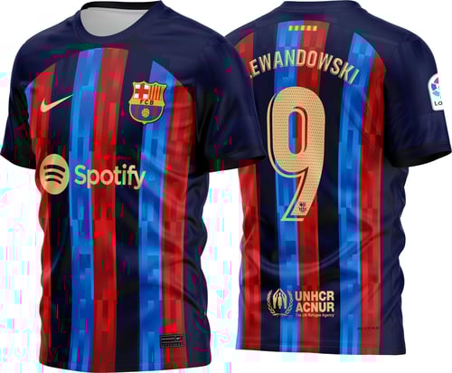 Arte Vetor Camisa Barcelona Titular 2022-2023