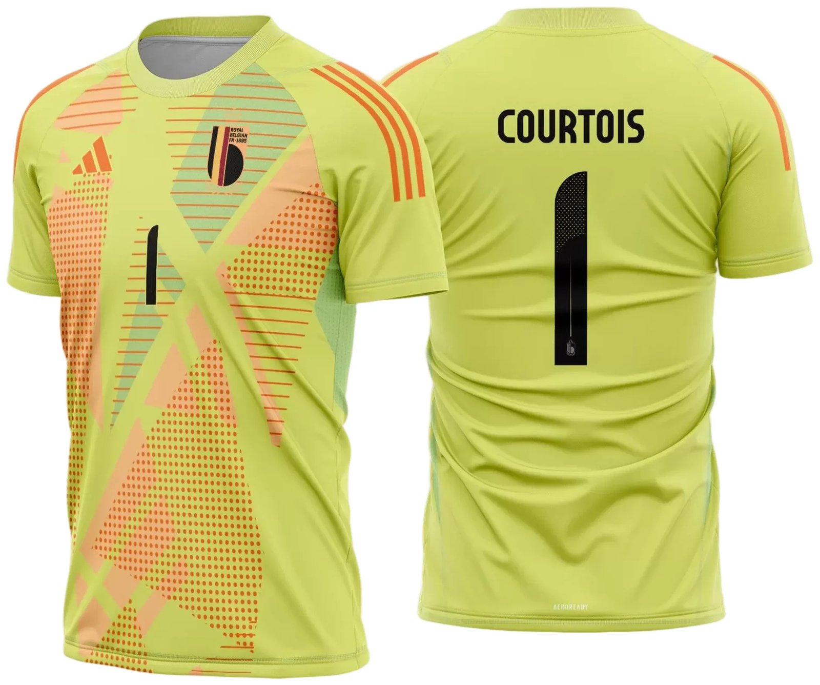 Arte Vetor Camisa Belgica Goleiro 2024 - 2025
