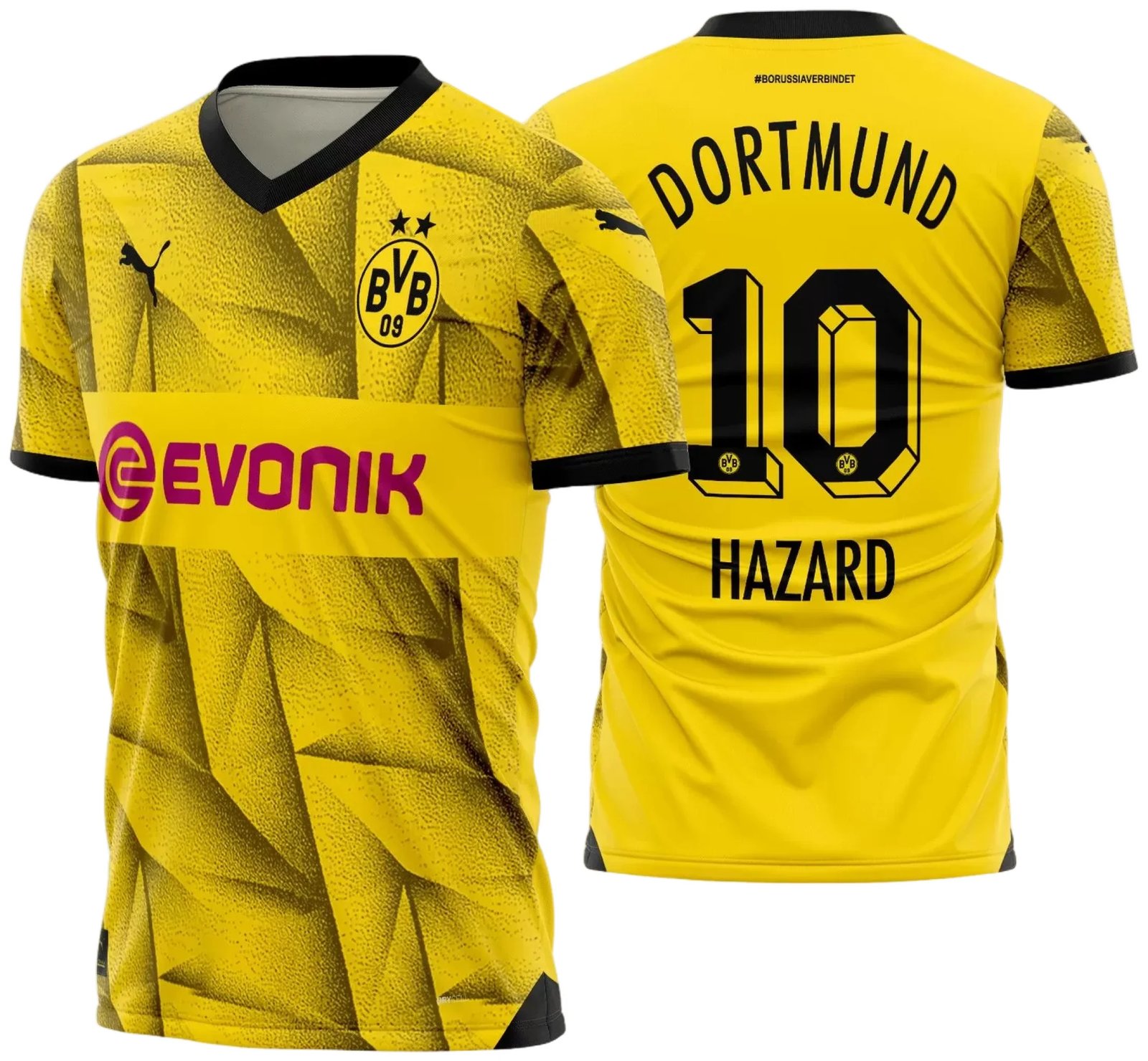 Arte Vetor Camisa Borussia Dortmund Cup 2023 - 2024