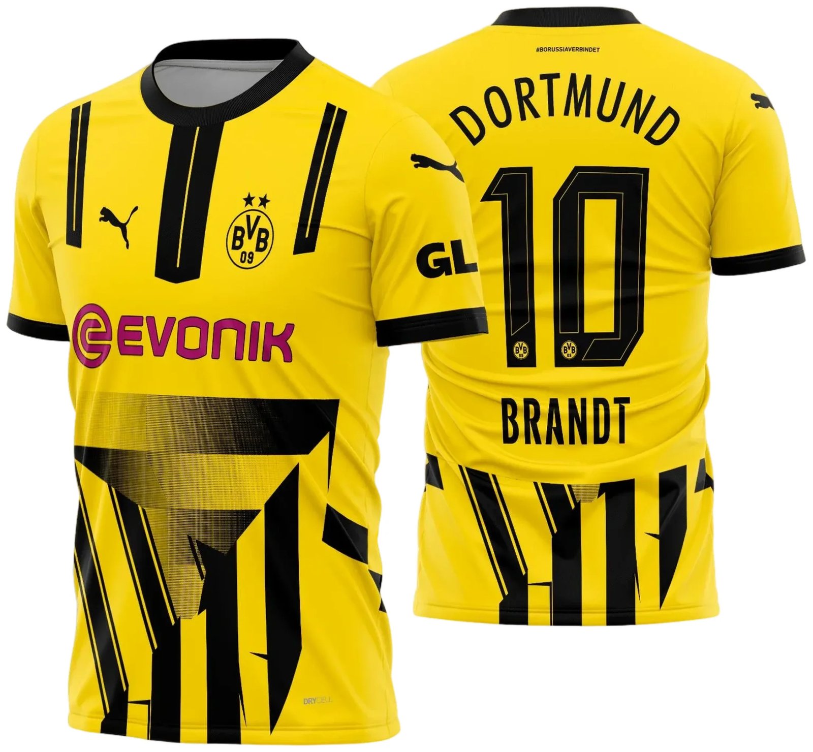 Arte Vetor Camisa Borussia Dortmund Cup 2024 - 2025