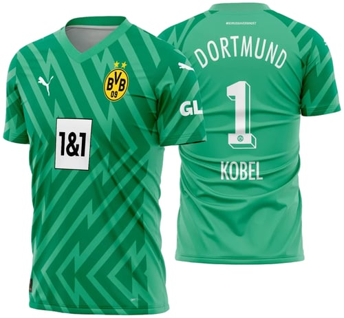 Arte Vetor Camisa Borussia Dortmund Goleiro III 2023 - 2024