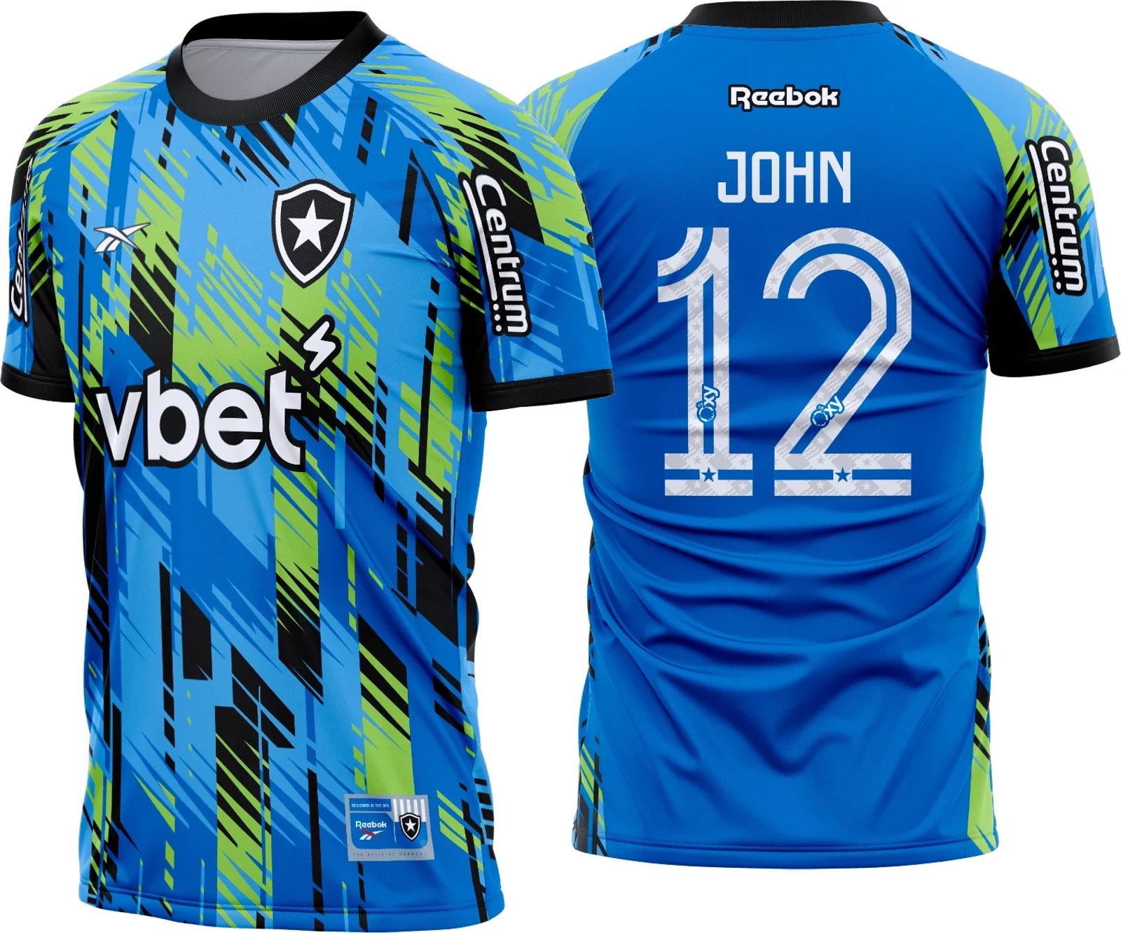Arte Vetor Camisa Botafogo Goleiro I 2025 - 2026 02