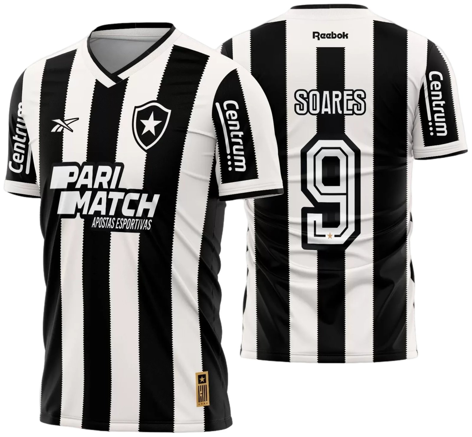 Arte Vetor Camisa Botafogo Titular 2024 - 2025