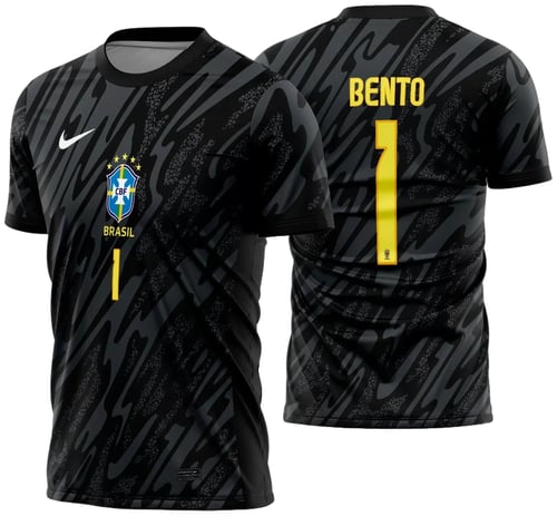 Arte Vetor Camisa Brasil Goleiro 2024 - 2025