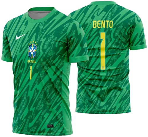 Arte Vetor Camisa Brasil Goleiro 2024 - 2025