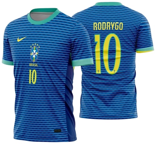 Arte Vetor Camisa Brasil Reserva 2024 - 2025