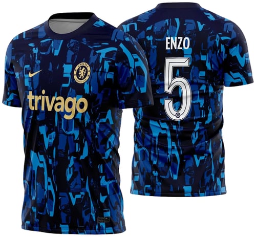 Arte Vetor Camisa Chelsea Pré-Jogo 2023 - 2024