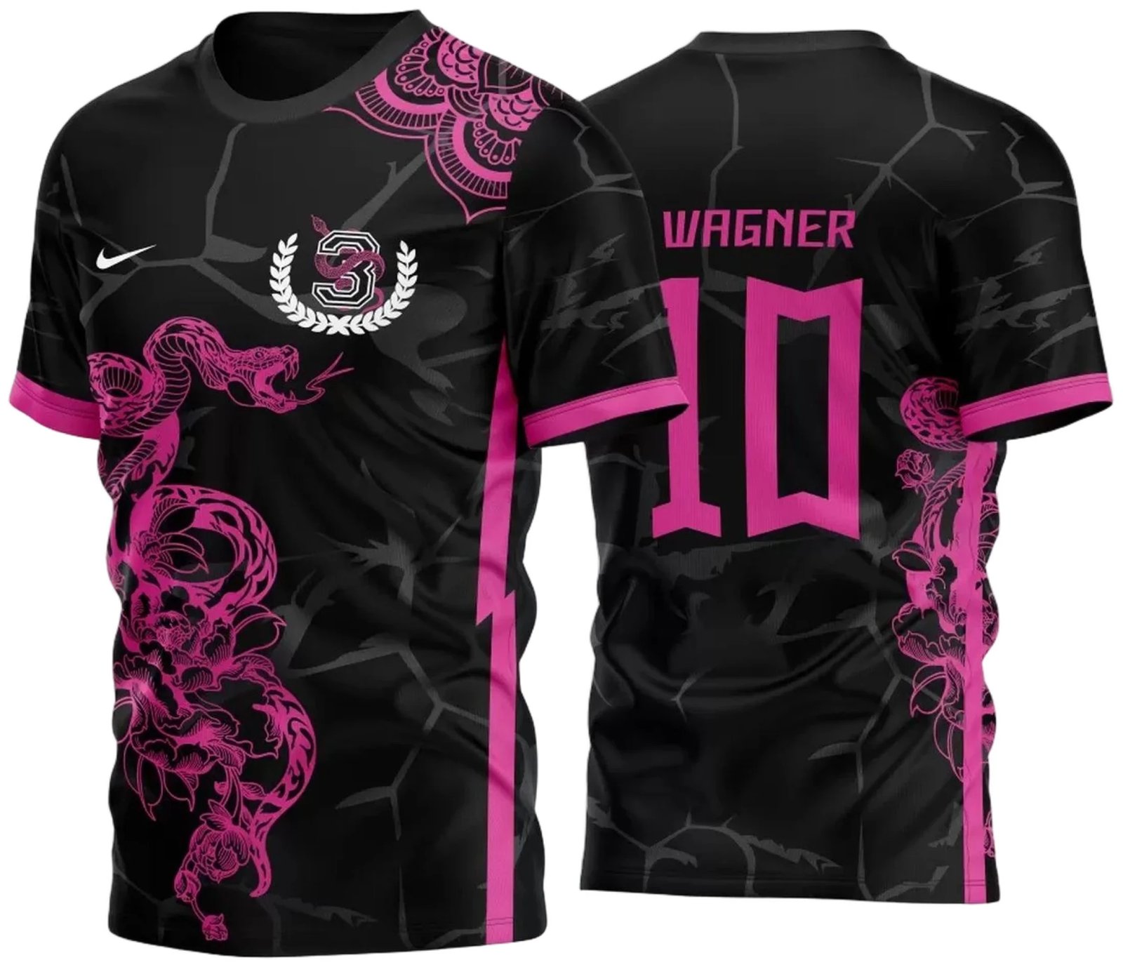Arte Vetor Camisa Cobra - Time Rosa 2023