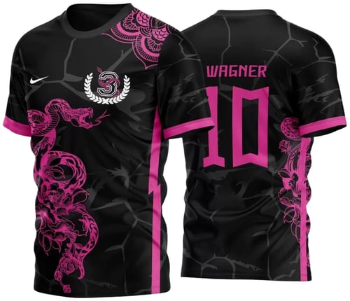 Arte Vetor Camisa Cobra - Time Rosa 2023