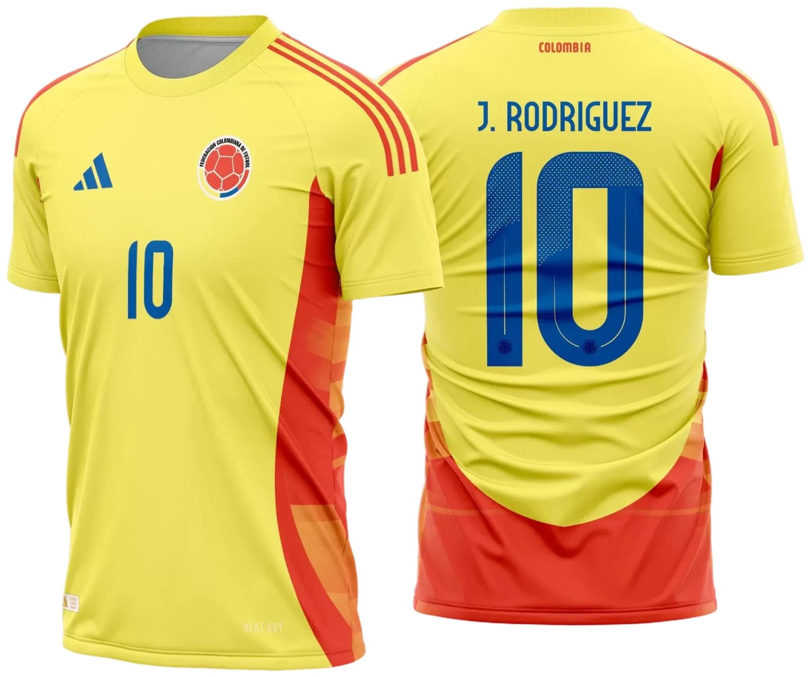 Arte Vetor Camisa Colombia Titular 2024 - 2025