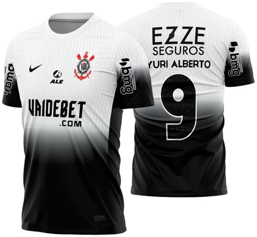 Arte Vetor Camisa Corinthians Titular 2024 - 2025