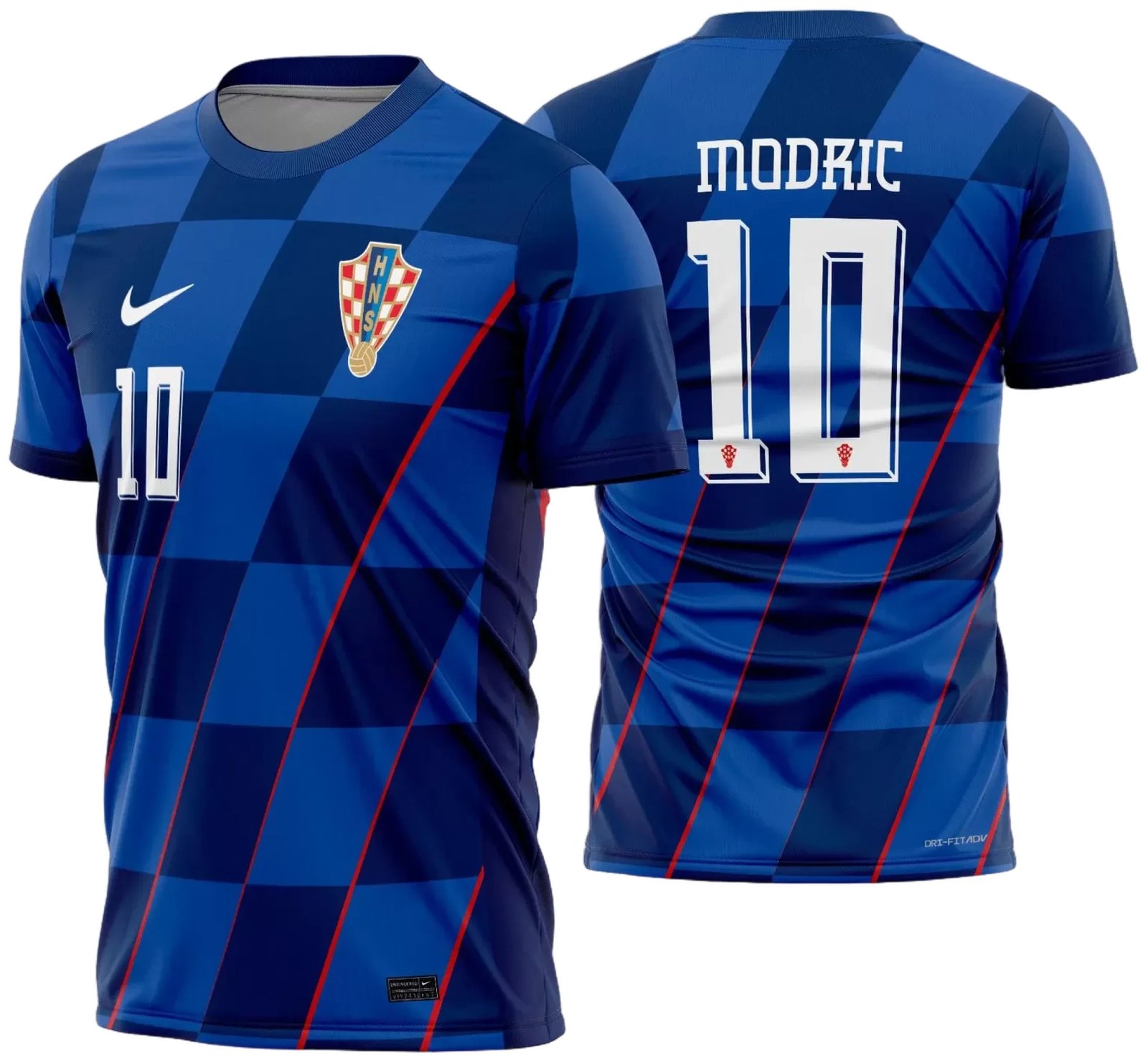 Arte Vetor Camisa Croácia Reserva 2024 - 2025