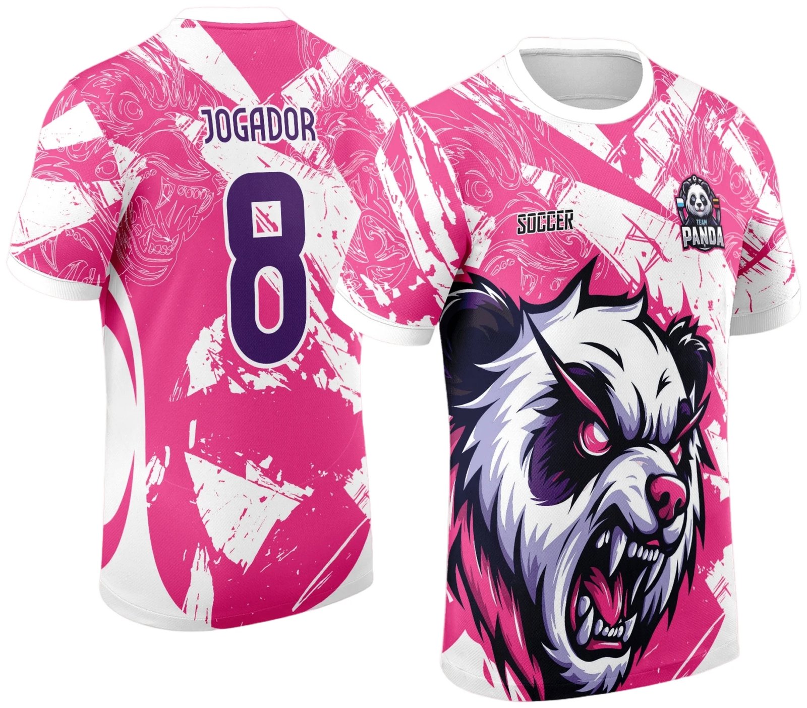 Arte Vetor Camisa de Interclasse 2024 - 2025 - Panda Rosa