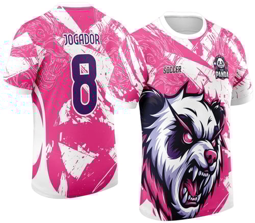 Arte Vetor Camisa de Interclasse 2024 - 2025 - Panda Rosa