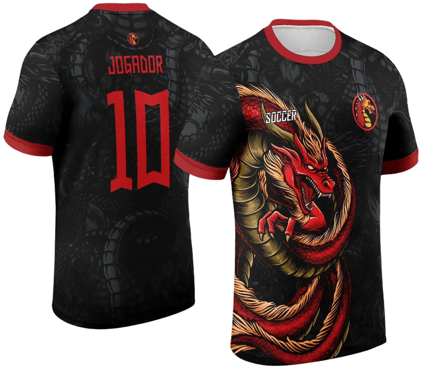 Arte Vetor Camisa de Interclasse Dragão Oriental 2024 - 2025